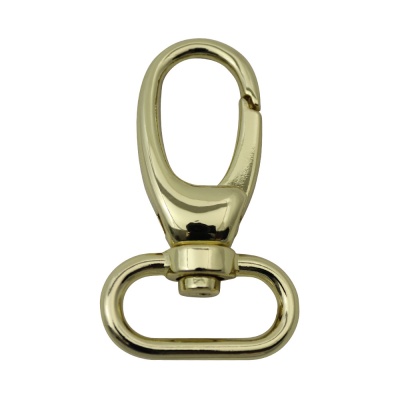 Карабин 7578, под ремень 25 мм, золото, цена 190 руб