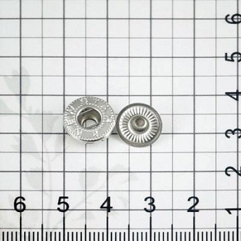 Кнопка пружинная 12.5 мм, никель