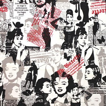 Принт на велюре Lady, 255 г/м2, ш. 145 см