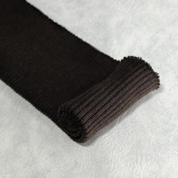 Трикотажная резинка, коричневая, 35 см