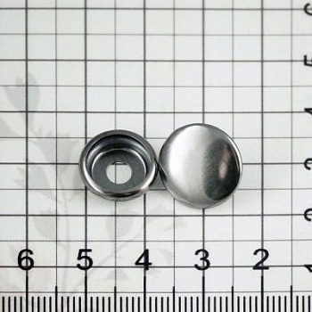 Кнопка кольцевая 15 мм, блэк никель