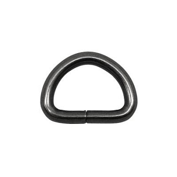 Полукольцо, под ремень 15 мм, блэк никель