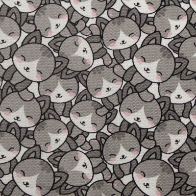 Канвас 2x2 W/R, узор кошки серые, цена 720 руб