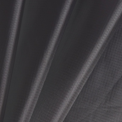 Таффета, 210Т, Ripstop, PU 4000, полиэстер, 85 г/м2, ш. 150 см, черный, цена 334 руб