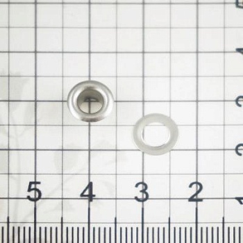 Люверс, 4.6 мм, никель