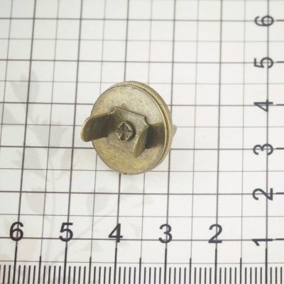 Кнопка магнитная, 18 мм, плоская, антик, цена 43 руб