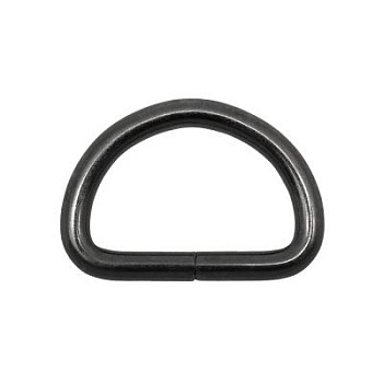 Полукольцо, под ремень 25 мм, блэк никель