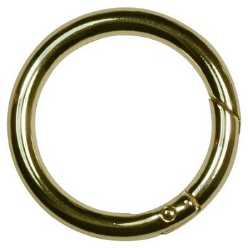 Кольцо-карабин 058О, d 38 мм, золото