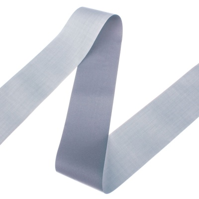 Лента светоотражающая, 50 мм, полиэстер, серебро, цена 