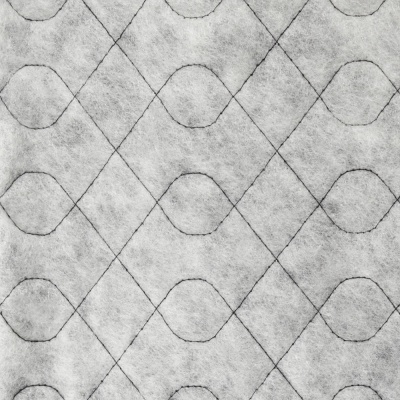 Стежка прошитая на синтепоне, 100 г/м2, ш. 150 см, черная, крупная, цена 196.50 руб