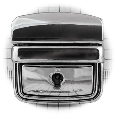 Замок портфельный А0799 с ключом, никель, цена 340 руб