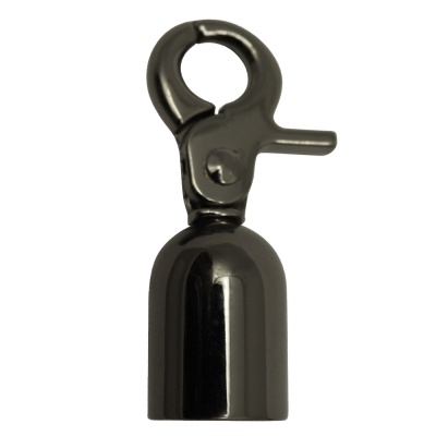 Ручкодержатель 1875Л с карабином, 48 мм, блэк никель, цена 