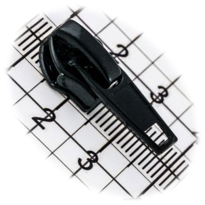 Бегунок №07, для витой молнии, обувной, черный, цена 19.50 руб