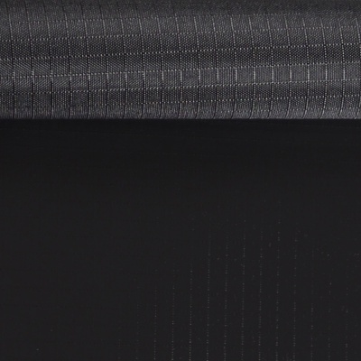 Таффета, 210Т, Ripstop, PU 4000, полиэстер, 85 г/м2, ш. 150 см, черный, цена 318 руб