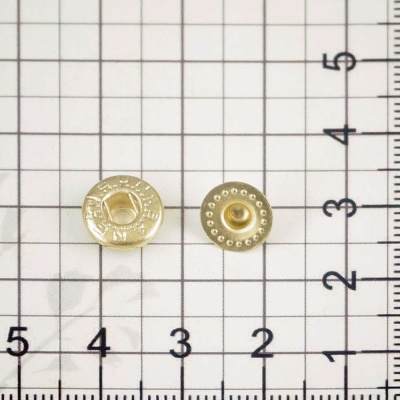 Кнопка пружинная 10 мм, золото, цена 7.50 руб