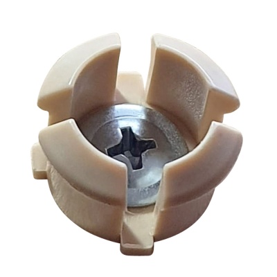 Крепеж для люверса 16 мм, бежевый, цена 34 руб