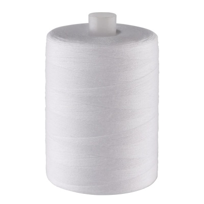 Нитки 45ЛЛ, лавсан, 2500 м, белые, цена 245 руб