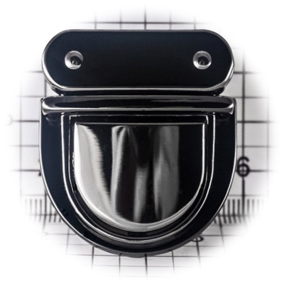 Замок для сумки 0129Л цупферный, блэк никель, цена 269.50 руб