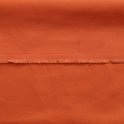 Саржа костюмная, ВО, оранжевый, цена 