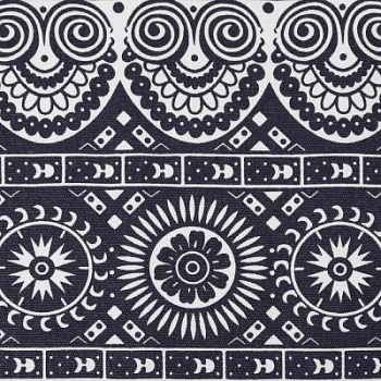 Канвас 2x2 W/R, узор сине-белый