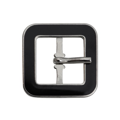 Пряжка 4040, под ремень 15 мм, никель, с черной эмалью, цена 50.50 руб