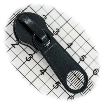 Бегунок №10, для витой молнии, галантерейный, простой, черный, цена 26 руб