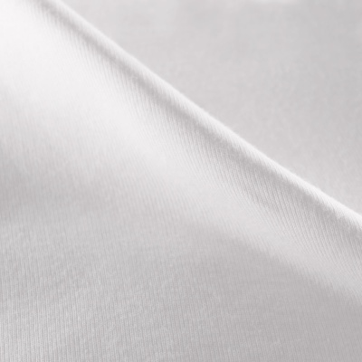 Полотно трикотажное Рибана, 170-175 г/м2, белый, цена 249 руб