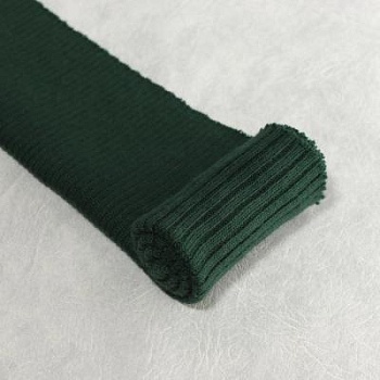 Трикотажная резинка, темно-зеленая, 35 см