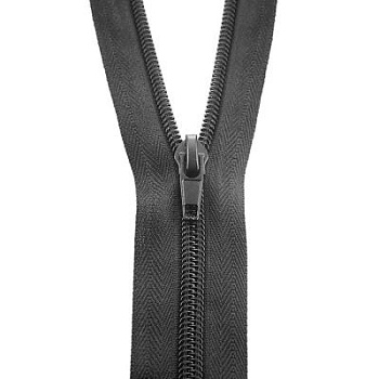 Молния Т7, витая, обувная, 55 см, чёрная