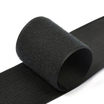 Липучка, 100 мм, черная