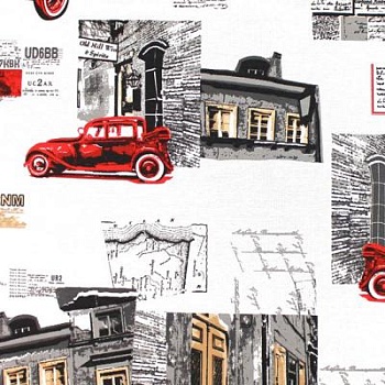 Принт на хлопке Cars Red, 230 г/м2, ш. 140 см