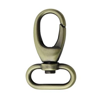 Карабин 7578, под ремень 25 мм, антик