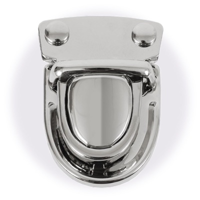 Замок для сумки ЛМ-72 цупферный, никель, цена 