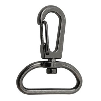 Карабин К3721, под ремень 25 мм, блэк никель