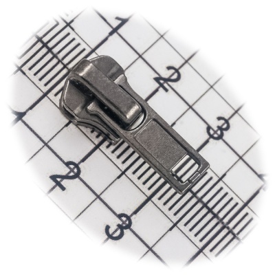 Бегунок №04, для металлической молнии, блэк никель, цена 37 руб