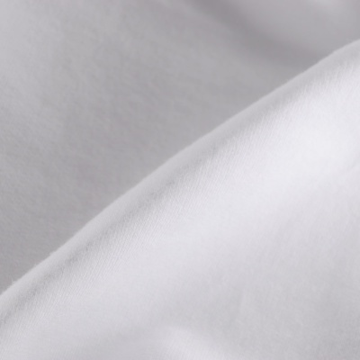 Полотно трикотажное Футер, 160-240 г/м2, белый, смесовое, цена 