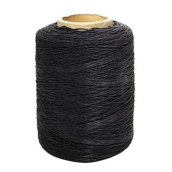 Резинка шляпная, 1 мм, чёрная, в рулоне 1200 м