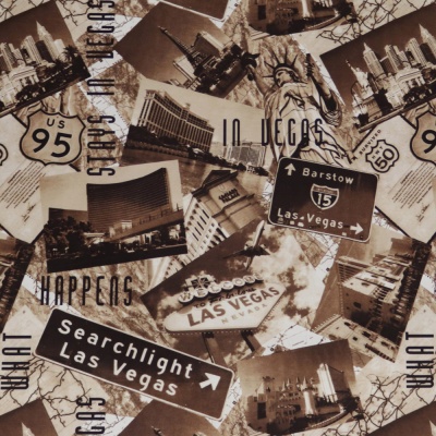 Принт на велюре Las Vegas, 255 г/м2, ш. 145 см, цена 336 руб