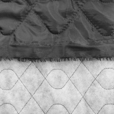 Стежка прошитая на синтепоне, 100 г/м2, ш. 150 см, черная, крупная, цена 196.50 руб