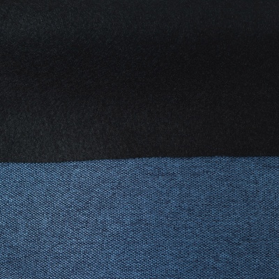 Рогожка на флисе Luna, Синий океан, 493 г/м2, ш. 140 см, цена 991.50 руб